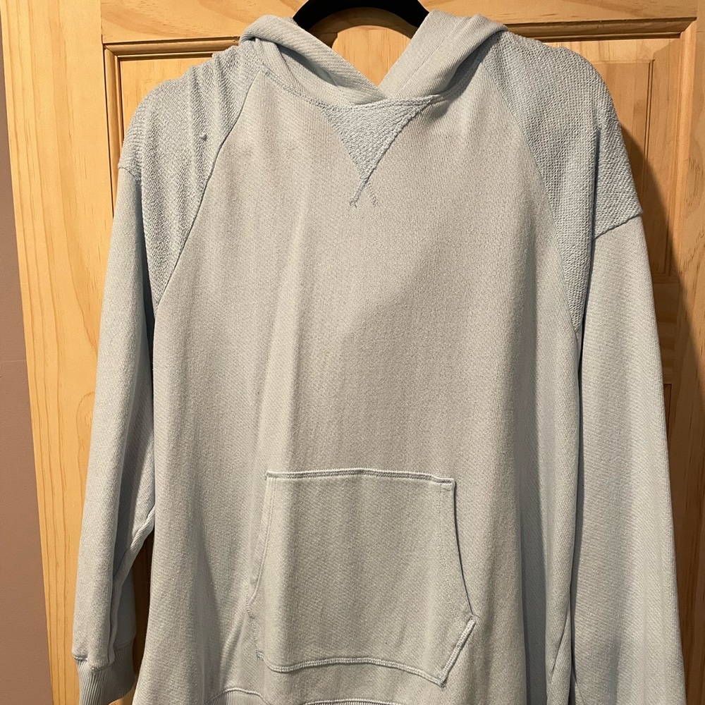 Maurice’s light blue hooded tunic. Size 0X.